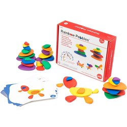 EDX EDUCATION RAINBOW PEBBLES Set In A Box