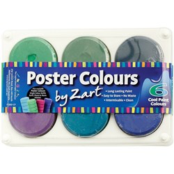 ZART PAINT COOL PAINT COLOURS Pack of 6