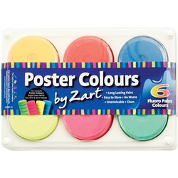 ZART PAINT FLUORESCENT PAINT Colours Pack of 6