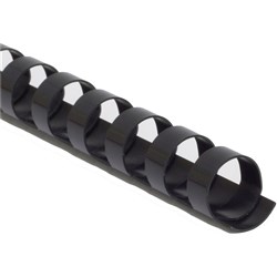 GOLD SOVEREIGN PLASTIC BINDING Comb A4 21 Loop 25mm Black Pack of 50
