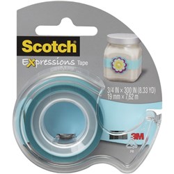 SCOTCH MAGIC EXPRESSIONS TAPE Coloured 19mmx7.62m Turquoise