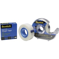 TAPE- MAGIC 811 19MM X 33M SCOTCH REMOVABLE 70016032040