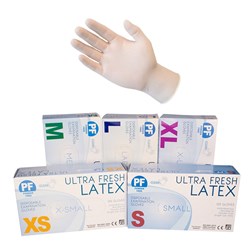 DISPOSABLE LATEX SMALL GLOVES POWDER FREE