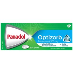 PANADOL TABLETS 20 PACK